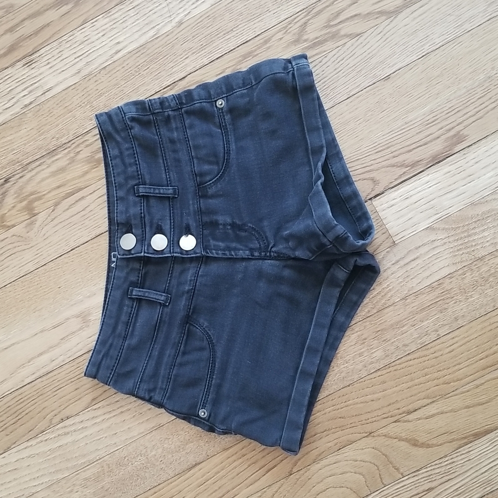 Black Jean Shorts